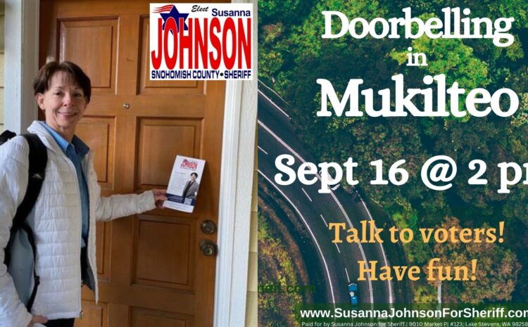  Doorbelling in Mukilteo Sept 16 @ 2 pm