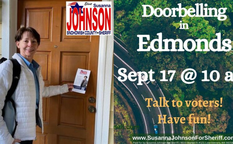  Doorbelling in Edmonds Sept 17 @ 10 am