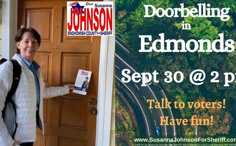  Doorbelling in Edmonds Sept 30 @ 2 pm