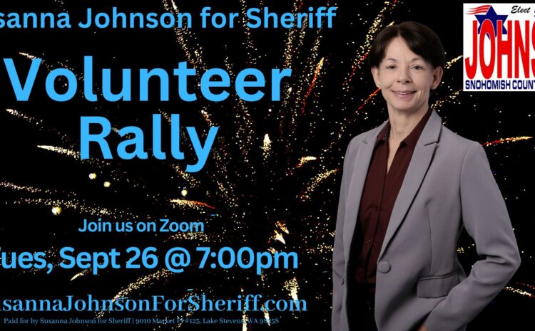  Volunteer Rally for Susanna Johnson for Sheriff