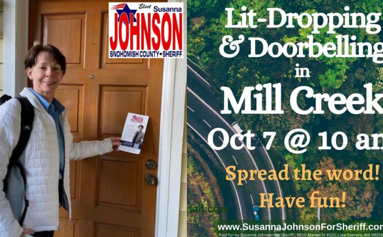  Lit-Dropping & Doorbelling in Mill Creek Oct 7 @ 10 am