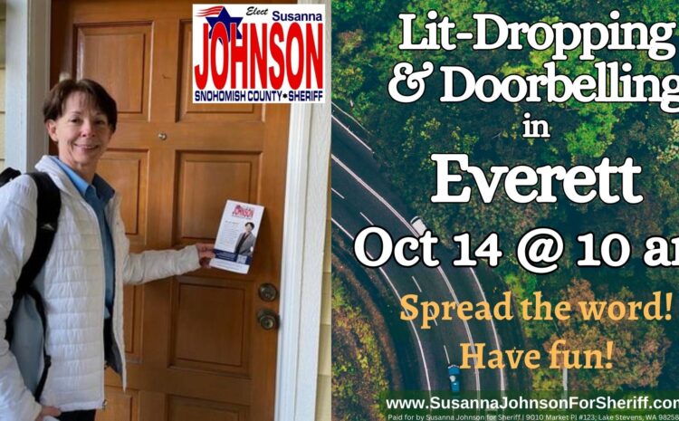  Lit-Dropping & Doorbelling in Everett Oct 14 @ 10 am