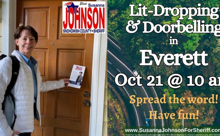  Lit-Dropping & Doorbelling in Everett Oct 21 @ 10 am