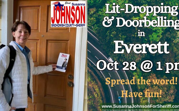  Lit-Dropping & Doorbelling in Everett Oct 28 @ 1 pm