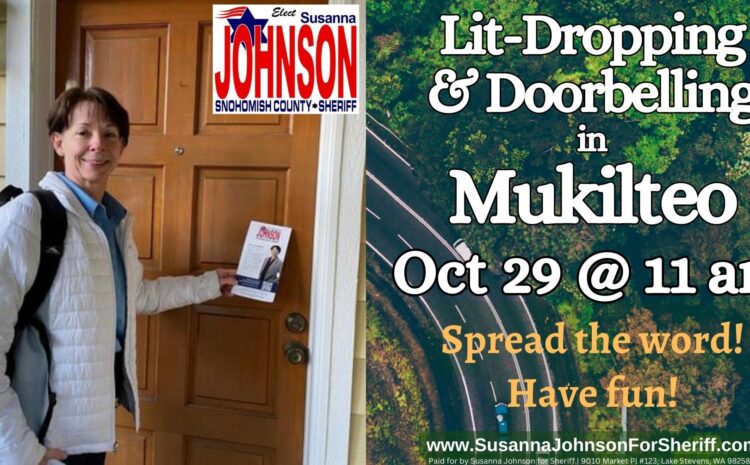  Lit-Dropping & Doorbelling in Mukilteo Oct 29 @ 11 am