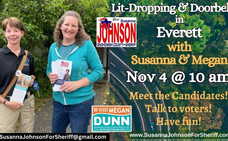  Lit-Dropping & Doorbelling in Everett Nov 4 @ 10 am