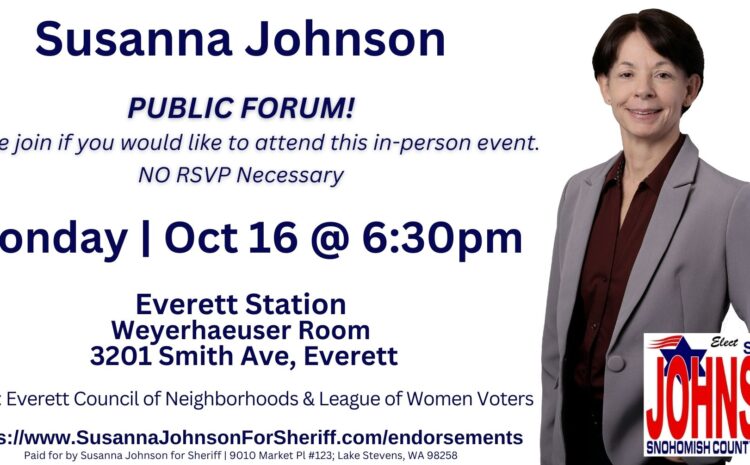  Public Candidate Forum at the Everett Station