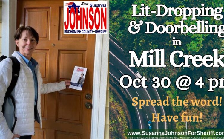  Lit-Dropping & Doorbelling in Mill Creek Oct 30 @ 4 pm